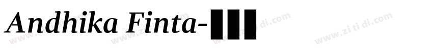 Andhika Finta字体转换